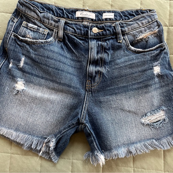 KanCan ESTILO Signature Ultra High Rise Denim Jean Shorts Size Medium - Picture 12 of 13